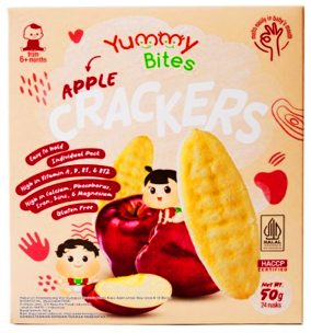 Yummy Bites Rice Crackers Apple 50gr 1