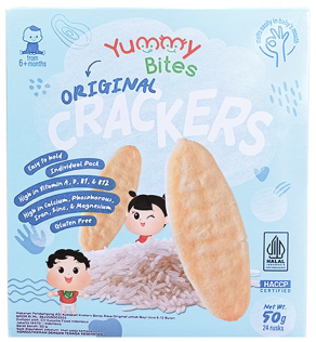 Yummy Bites Rice Crackers Original 50gr 1